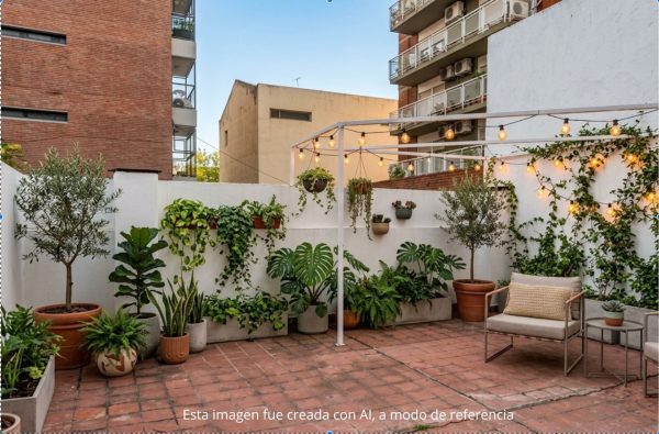Alquiler 2 ambientes Martinez Terraza