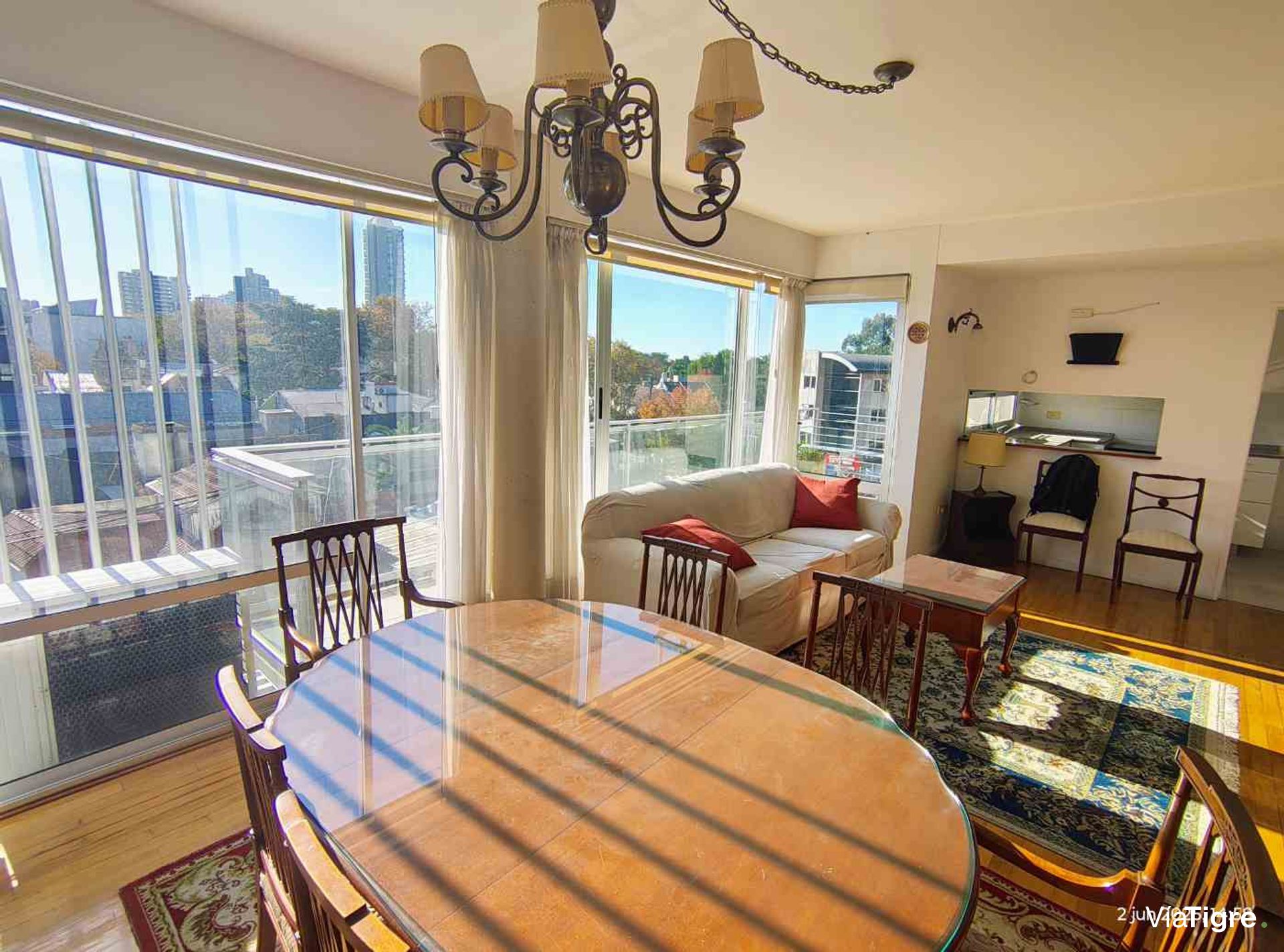 Apartment 3 rooms for sale with balcony terrace and car garage